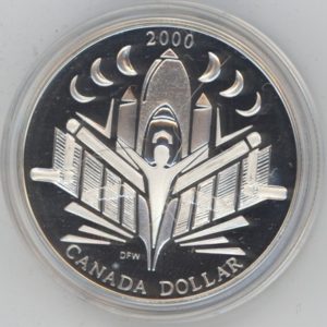 Canada 1 Dollar 2000 Voyage du Discovery (F.d.c.) en argent