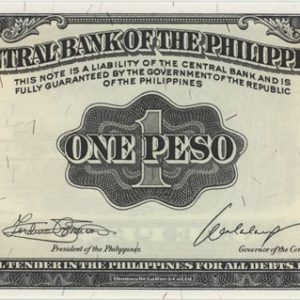 Philippines 1 Peso ND (1951-70) Neuf