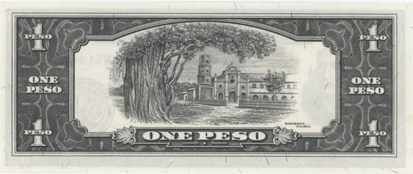Philippines 1 Peso ND (1951-70) Neuf – Image 2