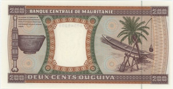 Mauritanie 200 Ouguiya 2002 Neuf – Image 2
