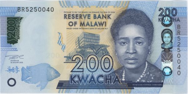 Malawi 200 Kwacha 2022 Neuf