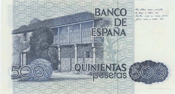 Espagne 500 Pesetas 1979 presque Neuf – Image 2