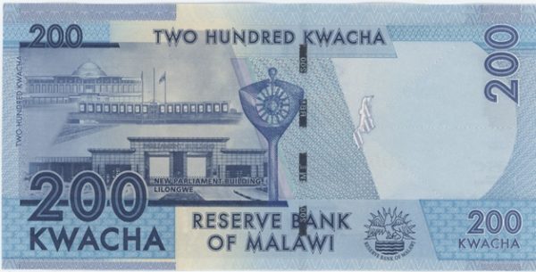 Malawi 200 Kwacha 2022 Neuf – Image 2