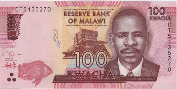 Malawi 100 Kwacha 2020 Neuf