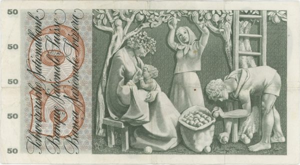 50 Francs 1969 (Cueillette des Pommes) – Image 2
