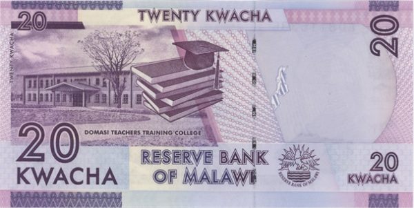 Malawi 20 Kwacha 2012 Neuf – Image 2