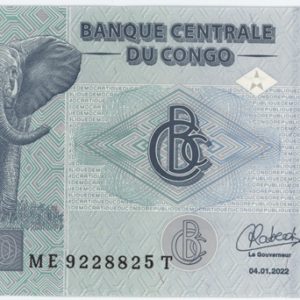 Congo République démocratique 100 Francs 2022 Neuf