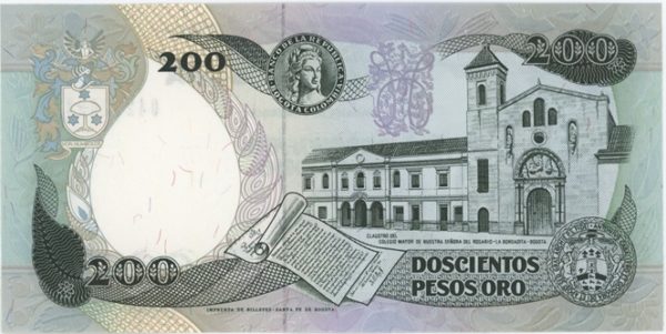 Colombia 200 Pesos 1992 Neuf – Image 2