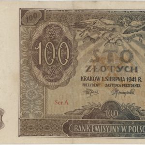 Pologne 100 Zlotych 1941