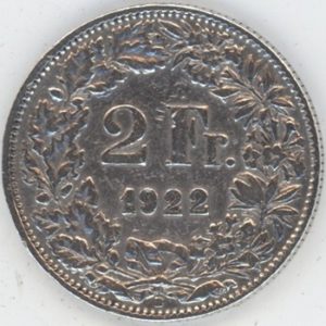 2 Francs 1922 (ss)