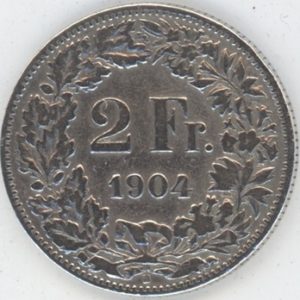 2 Francs 1904 (s-ss)