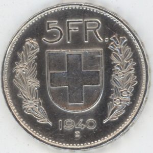 5 Francs 1940 (ss)