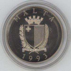 Malte 1 lires - 2 Ecu 1993 430 ans de défense du christianisme (unz)