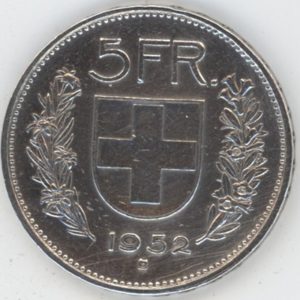 5 Francs 1952 (ss)