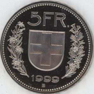 5 Francs 1999 (F.d.c.)
