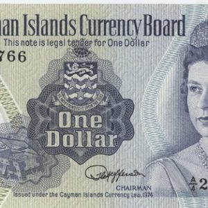 Cayman Island 1 Dollar 1974