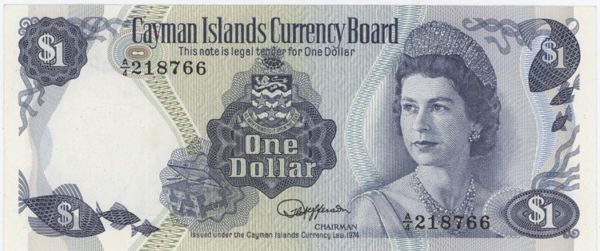 Cayman Island 1 Dollar 1974