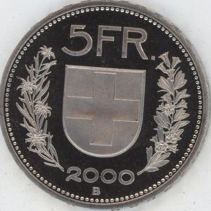 5 Francs 2000 (F.d.c.)