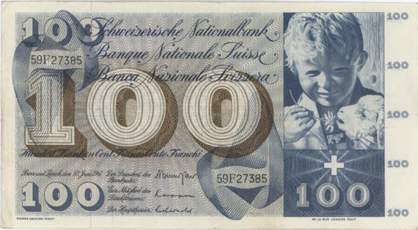 100 Francs 1967 St. Martin