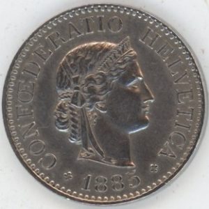 10 Centimes 1885 (vz)