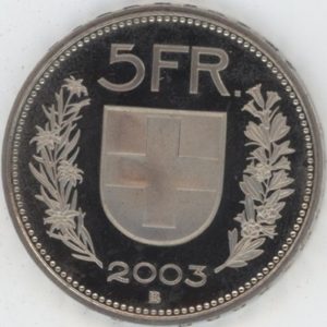5 Francs 2003 (F.d.c.)