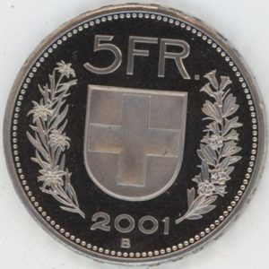 5 Francs 2001 (F.d.c.)