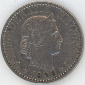 20 Centimes 1899 (s-ss)