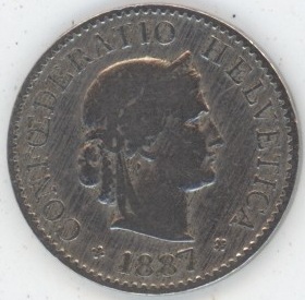 5 Centimes 1887 (s)