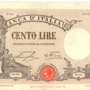 Italie 100 Lire 1930