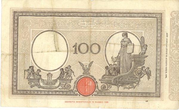 Italie 100 Lire 1930 – Image 2