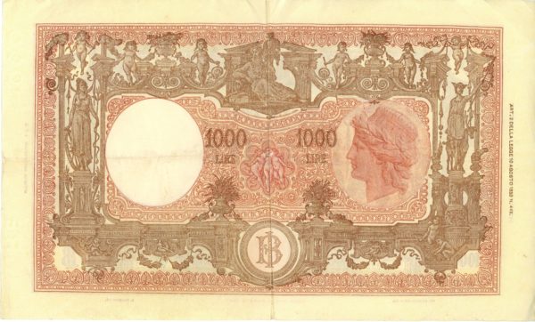 Italie 1000 Lire 1948 "Grande M" – Image 2