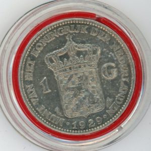 Pays-Bas 1 Gulden 1929 Wilhelmina I (ss) en argent
