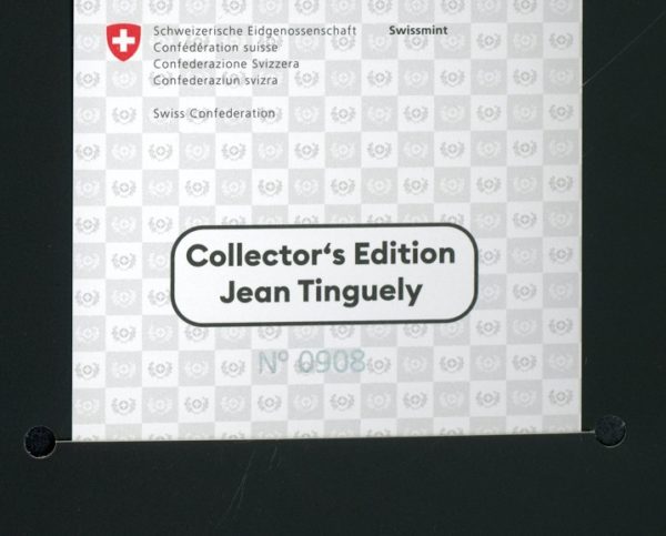 20 Francs comm. 2025 Collector’s Edition Jean Tinguely 2025 PP – Image 3