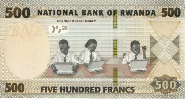 Rwanda 500 Francs 2019 Neuf – Image 2