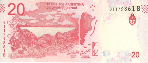 Argentina 20 Pesos ND (2017-20) Neuf – Image 2