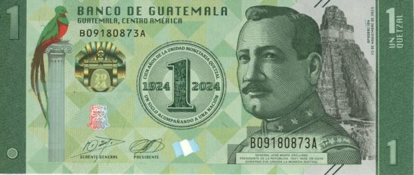 Guatemala 1 Quetzal 2024 Neuf