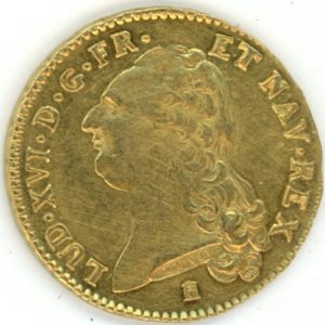 France Double Louis d'Or aux écus accolés 1787 K (vz)