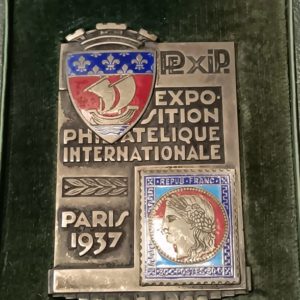 Médaille Exposition Philatélique International Paris 1937 (vz) en argent