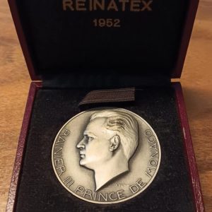 Médaille REINATEX Monaco 1952 (vz-unz) en argent