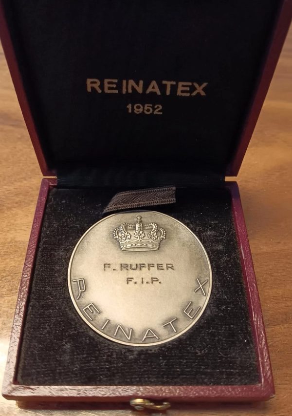 Médaille REINATEX Monaco 1952 (vz-unz) en argent – Image 2