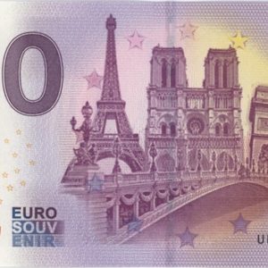 0 Euro Souvenir France Paris 2017-3 Neuf