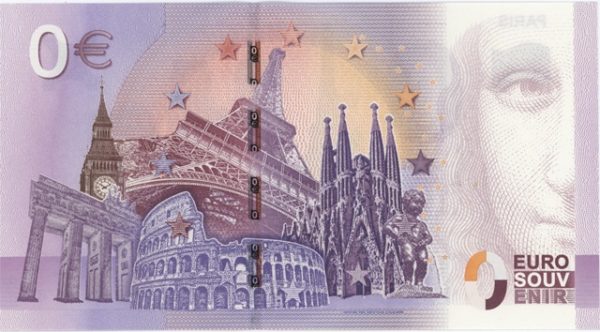 0 Euro Souvenir France Paris 2017-3 Neuf – Image 2