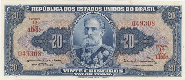 Brésil 20 Cruzeiros ND (1961-63) Neuf