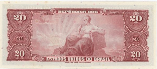 Brésil 20 Cruzeiros ND (1961-63) Neuf – Image 2