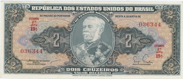 Brésil 2 Cruzeiros ND (1956-58) Neuf