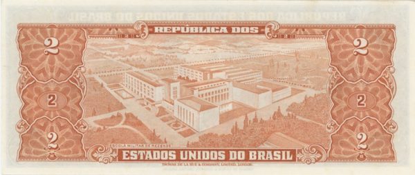 Brésil 2 Cruzeiros ND (1956-58) Neuf – Image 2