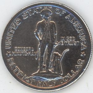 USA Half Dollar 1925 Lexington Concord cent cinquantenaire (ss) en argent