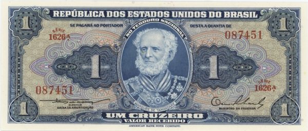 Brésil 1 Cruzeiro ND (1954-58) Neuf