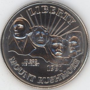 USA Half Dollar 1991 D Mt. Rushmore (unz)