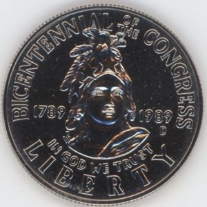 USA Half Dollar 1989 D Congrès (unz)